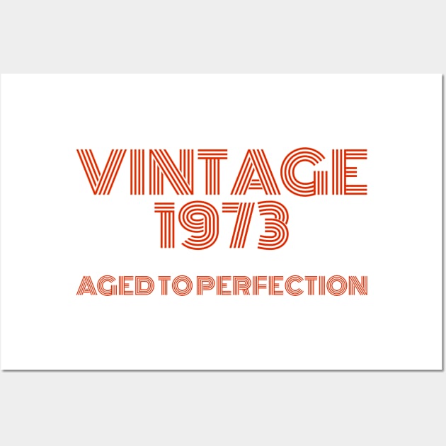 Vintage 1973 Aged to perfection. Wall Art by MadebyTigger